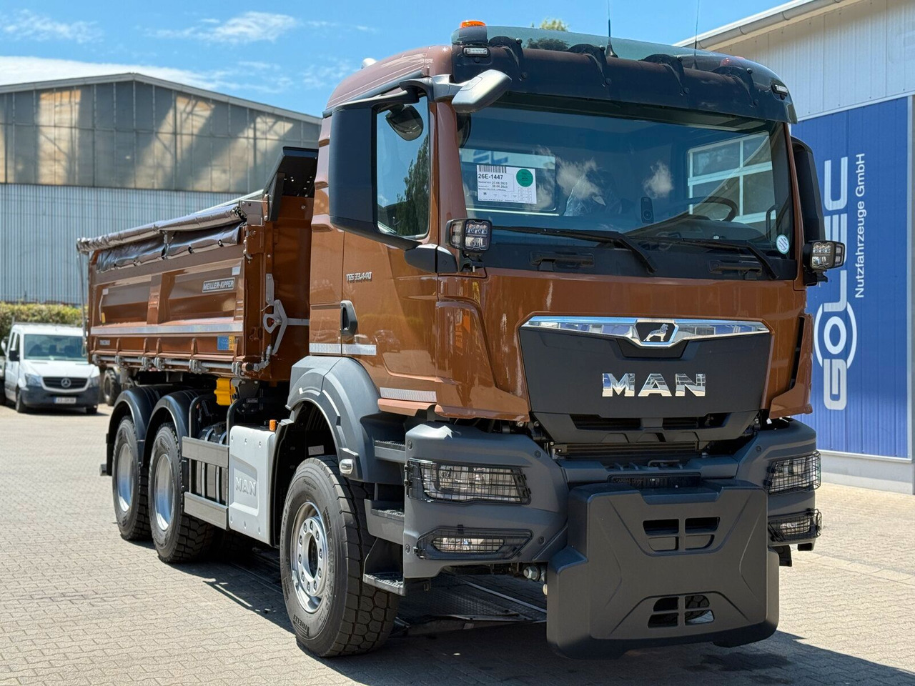 MAN TGS 33.440 6x4 Kipper MEILLER Bordmatik Frontpl. - Camión volquete: foto 1 MAN TGS 33.440 6x4 Kipper MEILLER Bordmatik Frontpl. - Camión volquete: foto 1