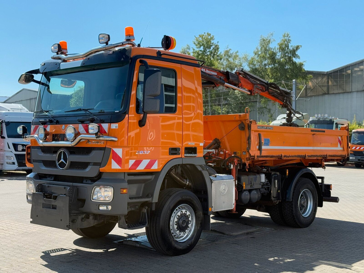 Camión grúa Mercedes-Benz ACTROS 2044 4x4 Kipper Kran ATLAS 65.2 A2L: foto 11