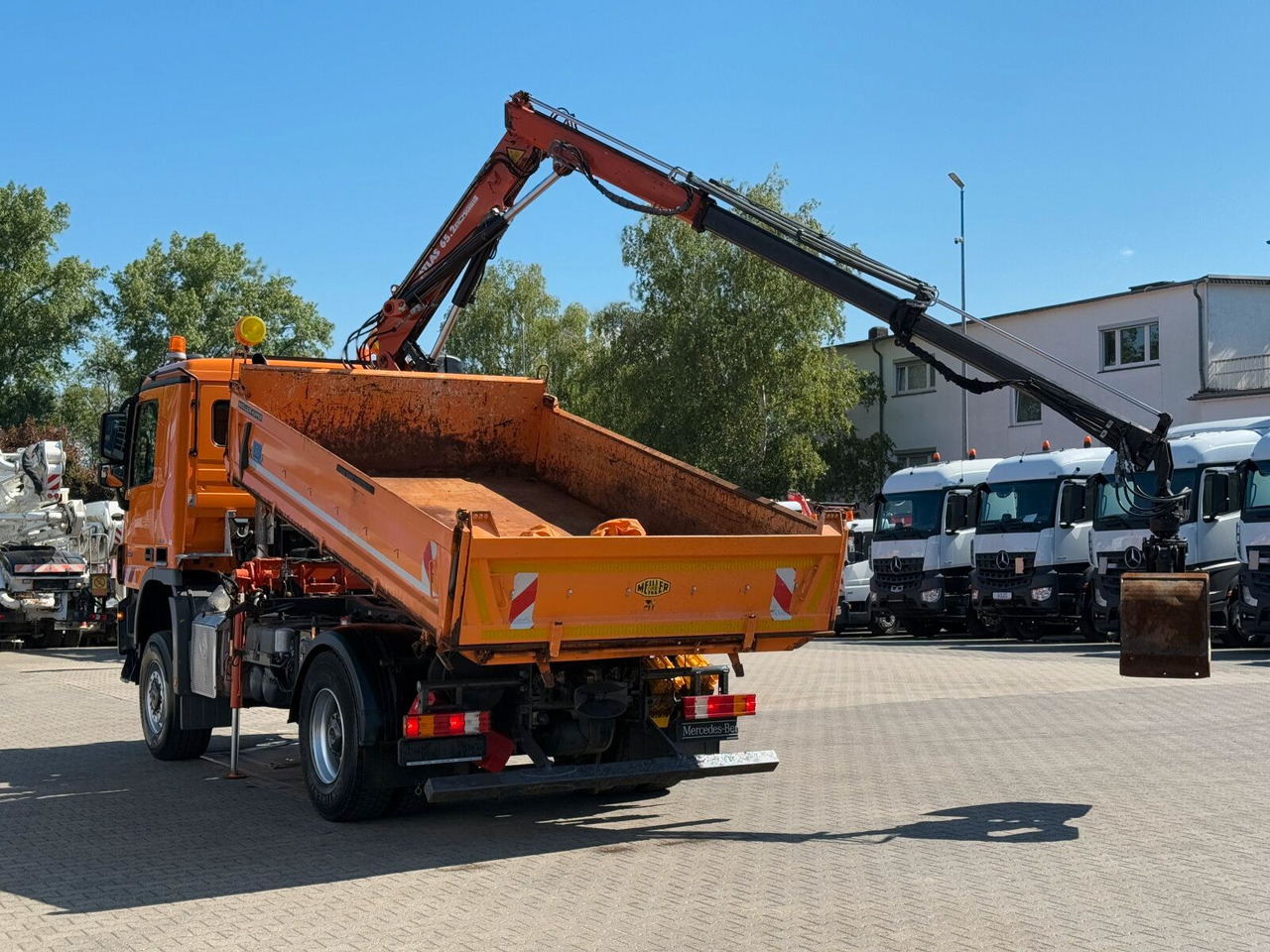 Camión grúa Mercedes-Benz ACTROS 2044 4x4 Kipper Kran ATLAS 65.2 A2L: foto 10