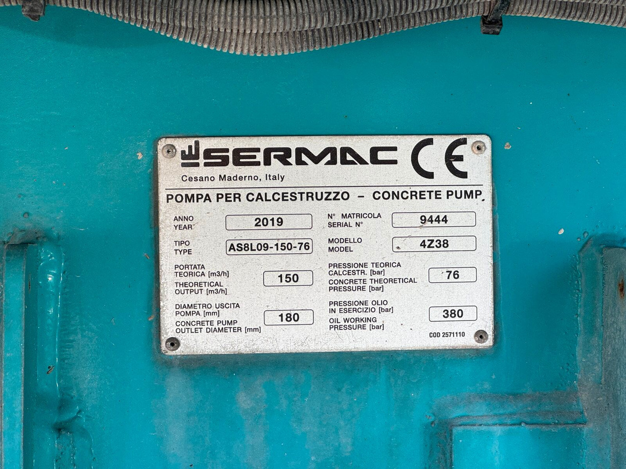 Camión bomba de hormigón Mercedes-Benz AROCS 2836 6x4 Euro 6 Betonpumpe SERMAC 4Z38: foto 10