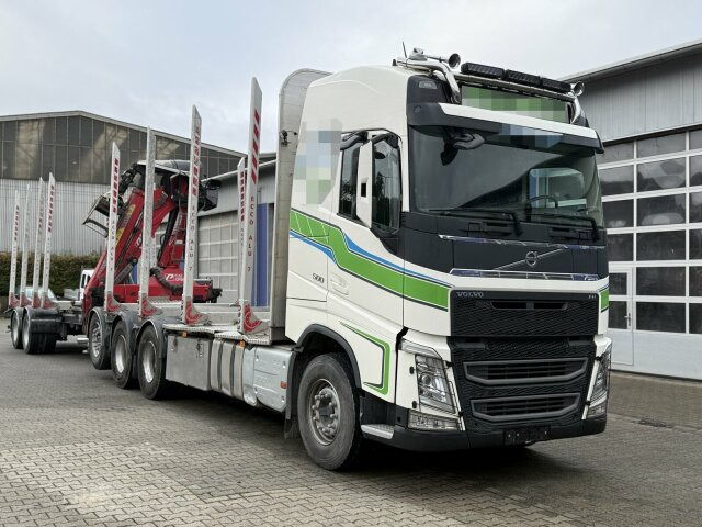 Volvo FH 510 8x4 Holztransporter Kran PENZ *Anhänger - Camión forestal, Camión grúa: foto 1 Volvo FH 510 8x4 Holztransporter Kran PENZ *Anhänger - Camión forestal, Camión grúa: foto 1