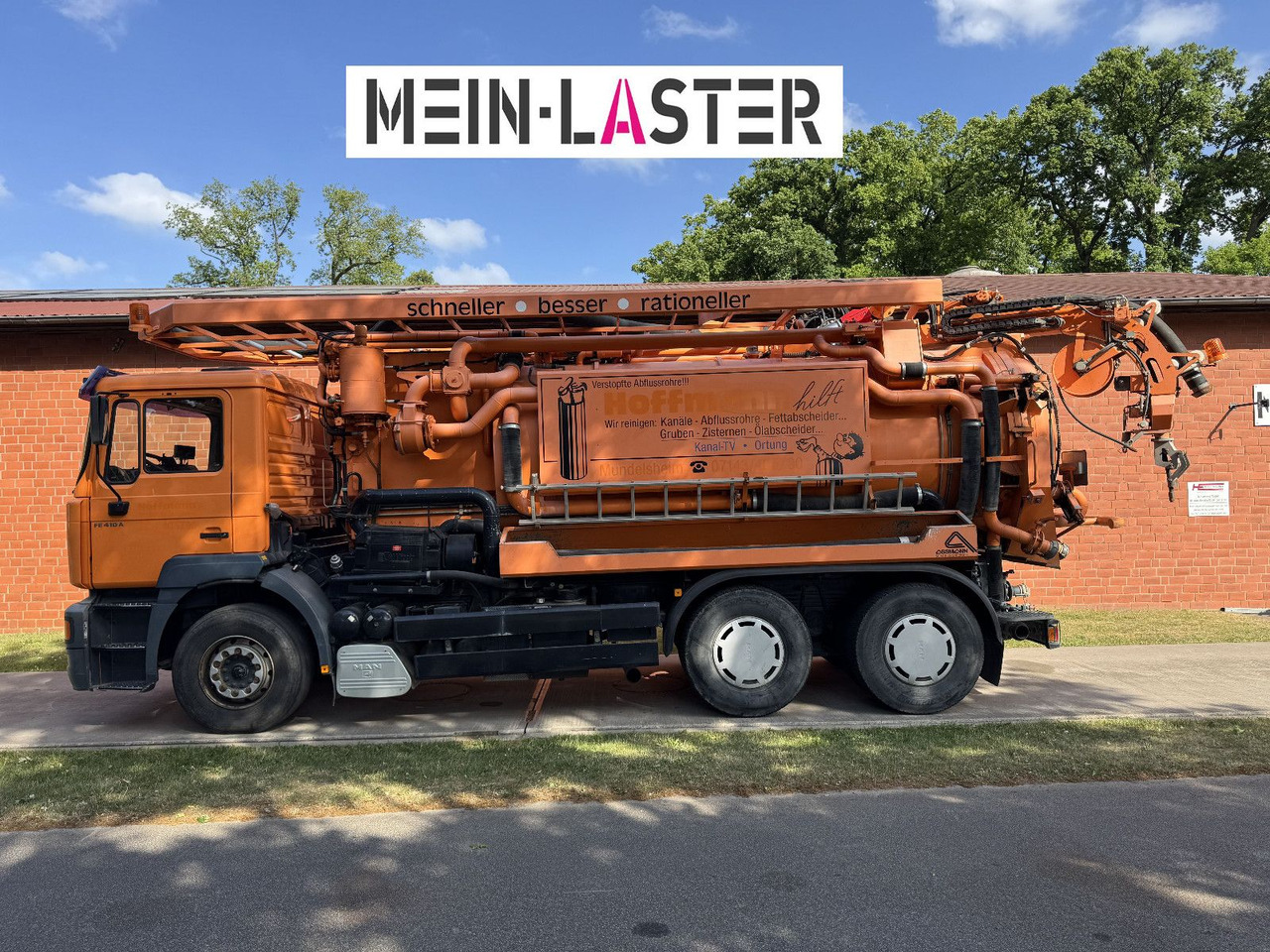 Limpieza de alcantarillado MAN FE 410 Assmann Saug HD Spüler Recycling +  FB.: foto 10