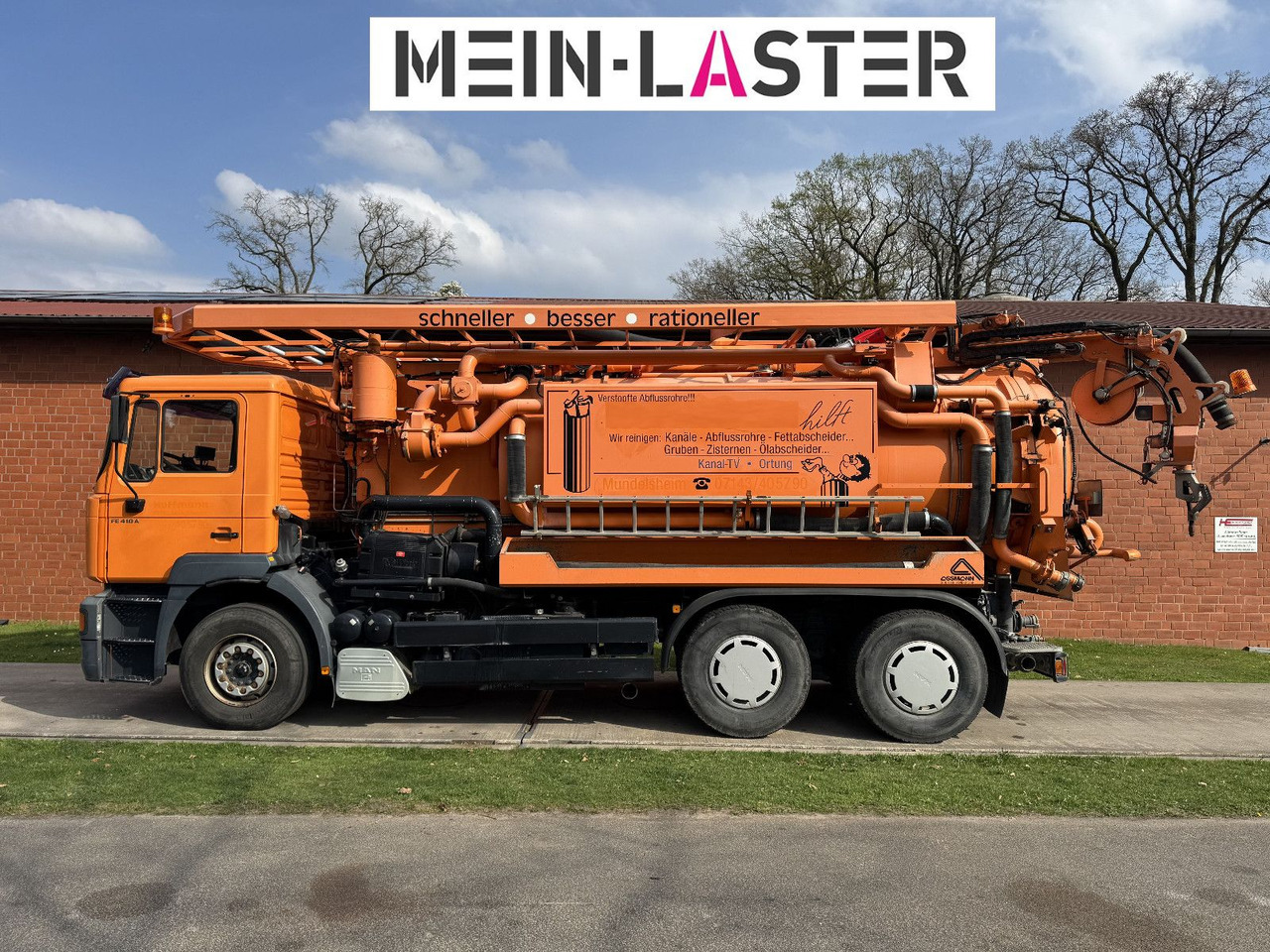 MAN FE 410 Assmann Saug HD Spüler Recycling + FB. - Limpieza de alcantarillado: foto 4 MAN FE 410 Assmann Saug HD Spüler Recycling + FB. - Limpieza de alcantarillado: foto 4