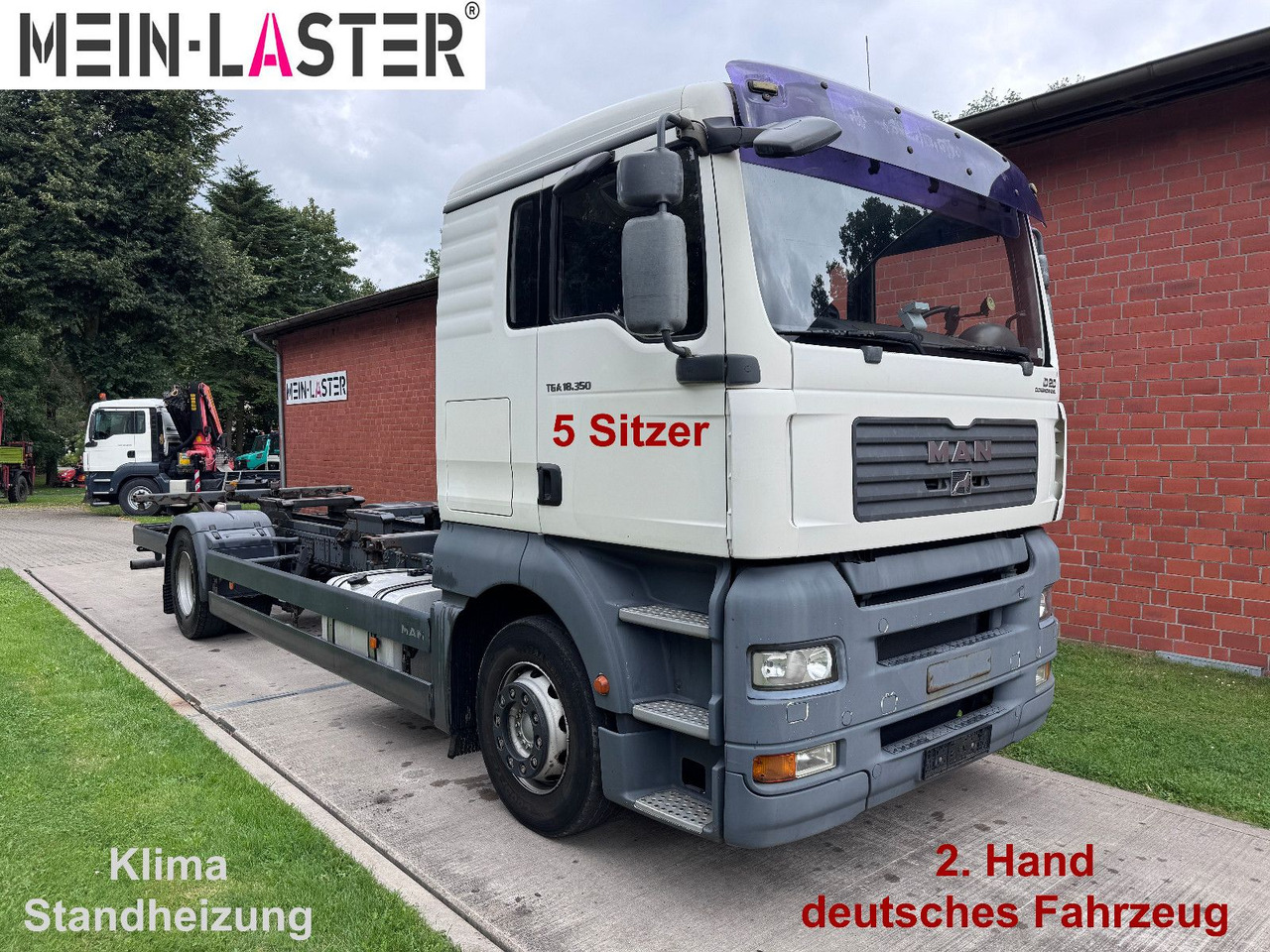 MAN TGA 18.350 BDF 5 Sitzer Klima 209.380 km - Camión portacontenedore/ Intercambiable: foto 1 MAN TGA 18.350 BDF 5 Sitzer Klima 209.380 km - Camión portacontenedore/ Intercambiable: foto 1