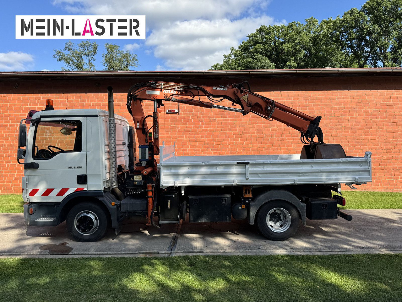 Furgoneta basculante MAN TGL 8.150 3 S-Kipper Atlas 75 10m -1t.  Funk FB: foto 18