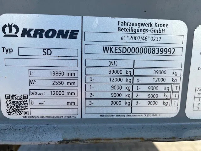 Krone 2018 XL P400 MEGA HUPAC - FERRY SPEC TRAILER WITH RAMPS - Semirremolque caja cerrada: foto 5 Krone 2018 XL P400 MEGA HUPAC - FERRY SPEC TRAILER WITH RAMPS - Semirremolque caja cerrada: foto 5