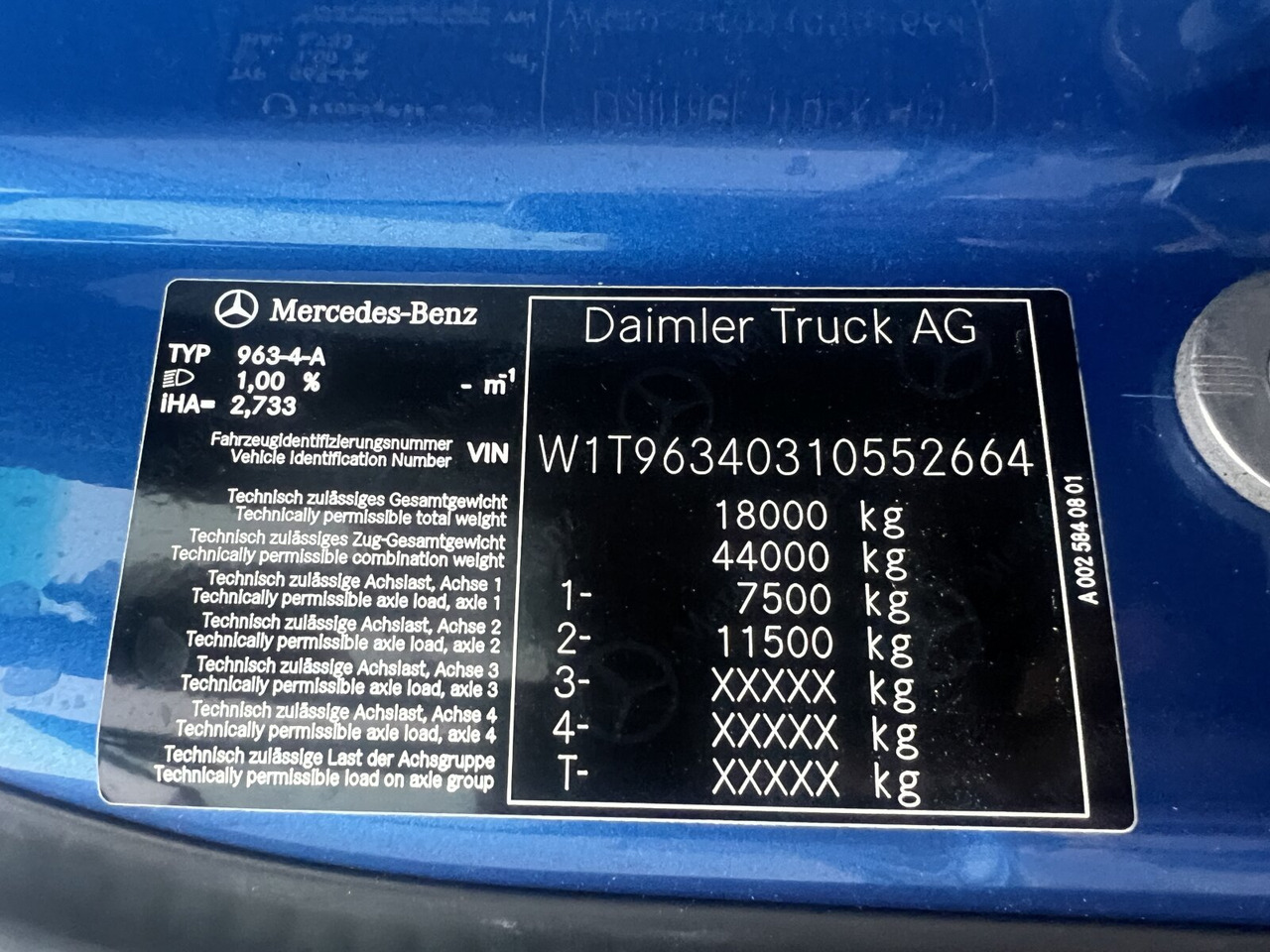 Mercedes-Benz Actros 1843 LS 4x4 HAD Actros 1843 LS 4x4 HAD, HydroDrive, MirrorCam, MultimediaCockpit - Cabeza tractora: foto 4 Mercedes-Benz Actros 1843 LS 4x4 HAD Actros 1843 LS 4x4 HAD, HydroDrive, MirrorCam, MultimediaCockpit - Cabeza tractora: foto 4