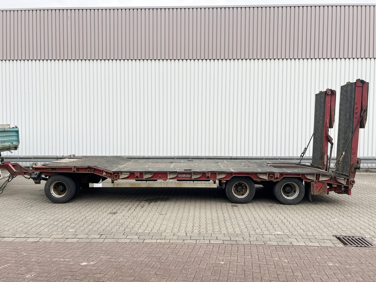 Remolque góndola rebajadas para transporte de equipos pesados Goldhofer TU 3-24/80 TU 3-24/80, hydr. Rampen, Verbr. auf 3m: foto 9