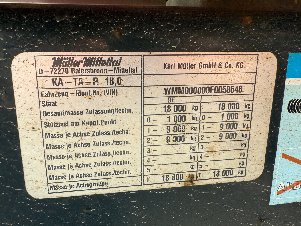 KA-TA-R 18.0 KA-TA-R 18.0, Alu-Bordwände, ca. 10m³ - Remolque volquete: foto 2 KA-TA-R 18.0 KA-TA-R 18.0, Alu-Bordwände, ca. 10m³ - Remolque volquete: foto 2