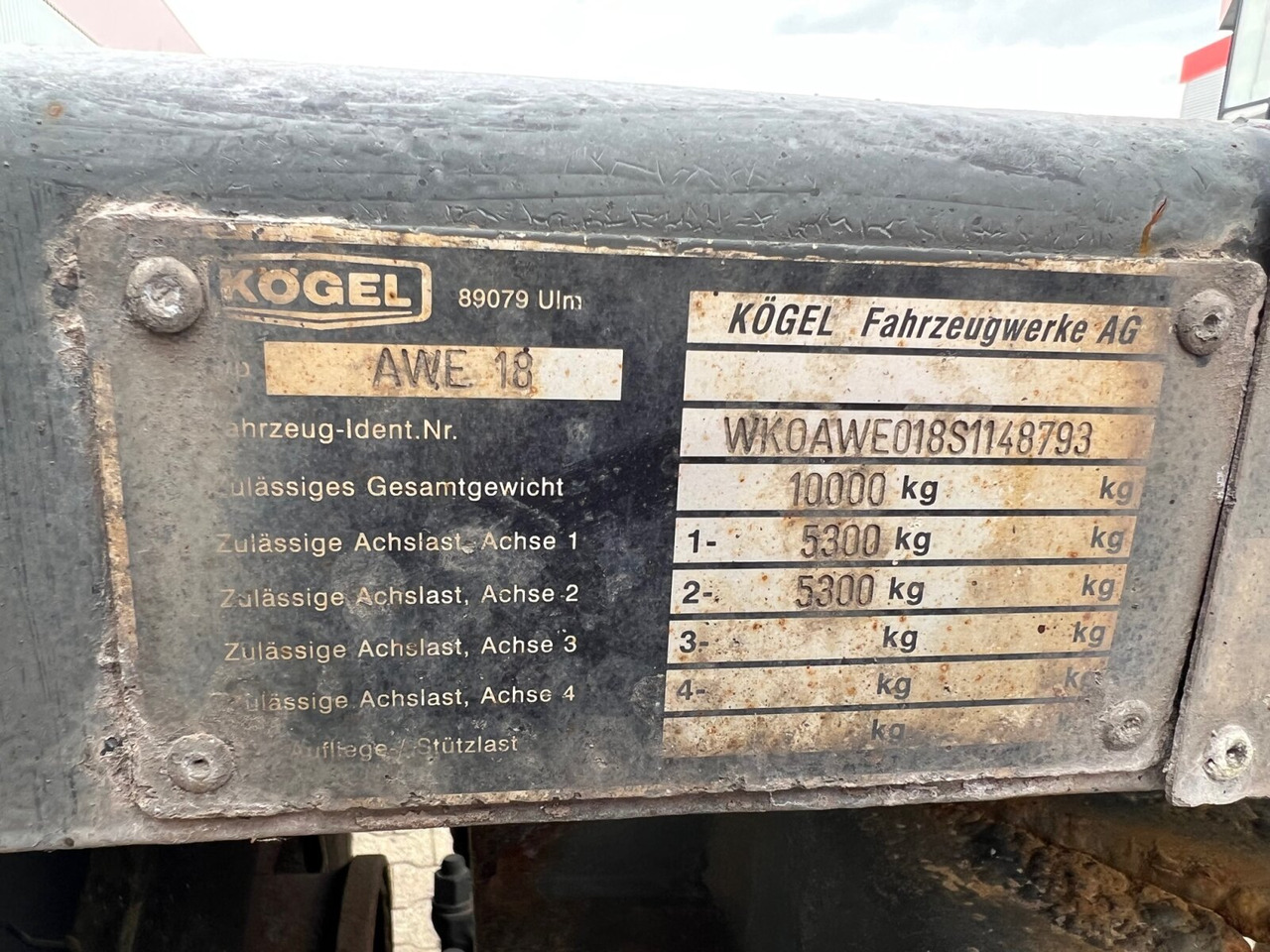 Kögel AWE 18 AWE 18, Ex-Fahrschule - Remolque chasis: foto 4 Kögel AWE 18 AWE 18, Ex-Fahrschule - Remolque chasis: foto 4