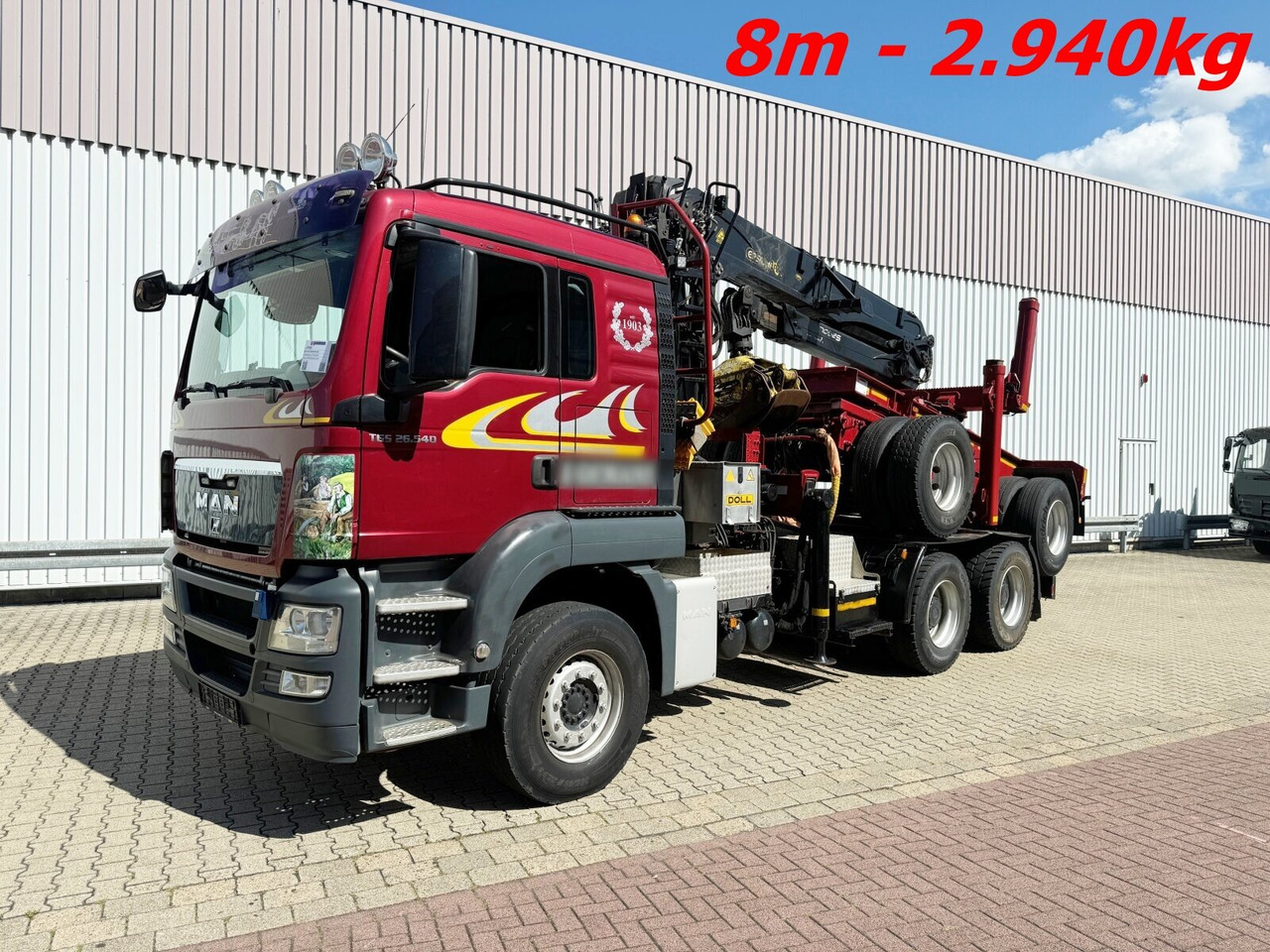 MAN TGS 26.540 6X4 BL TGS 26.540 6X4 BL, Intarder, Kran Epsilon S260L82, Langholz - Camión forestal, Camión grúa: foto 1 MAN TGS 26.540 6X4 BL TGS 26.540 6X4 BL, Intarder, Kran Epsilon S260L82, Langholz - Camión forestal, Camión grúa: foto 1
