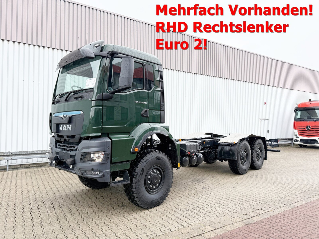 MAN TGS 33.440 6x6 BB CH RHD TGS 33.440 6x6 BB CH RHD, Euro2, Rechtslenker, Einzelbereifung - Camión chasis: foto 1 MAN TGS 33.440 6x6 BB CH RHD TGS 33.440 6x6 BB CH RHD, Euro2, Rechtslenker, Einzelbereifung - Camión chasis: foto 1