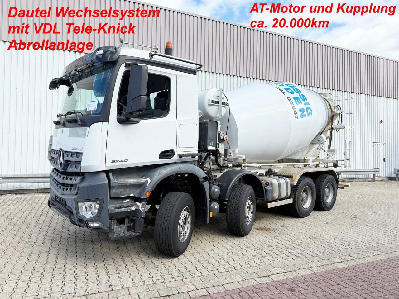 Mercedes-Benz Arocs 3240 8x4 Arocs 3240 8x4, 9 cbm Liebherr HTM 904 F - Camión hormigonera: foto 1 Mercedes-Benz Arocs 3240 8x4 Arocs 3240 8x4, 9 cbm Liebherr HTM 904 F - Camión hormigonera: foto 1