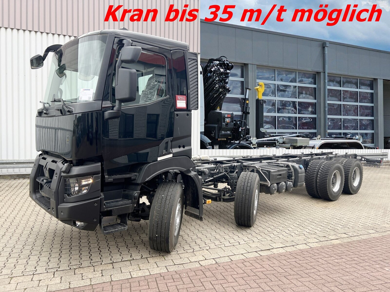 Renault C 480 8x4 C 480 8x4, Kran 15-35m/t - Camión multibasculante, Camión grúa: foto 1 Renault C 480 8x4 C 480 8x4, Kran 15-35m/t - Camión multibasculante, Camión grúa: foto 1