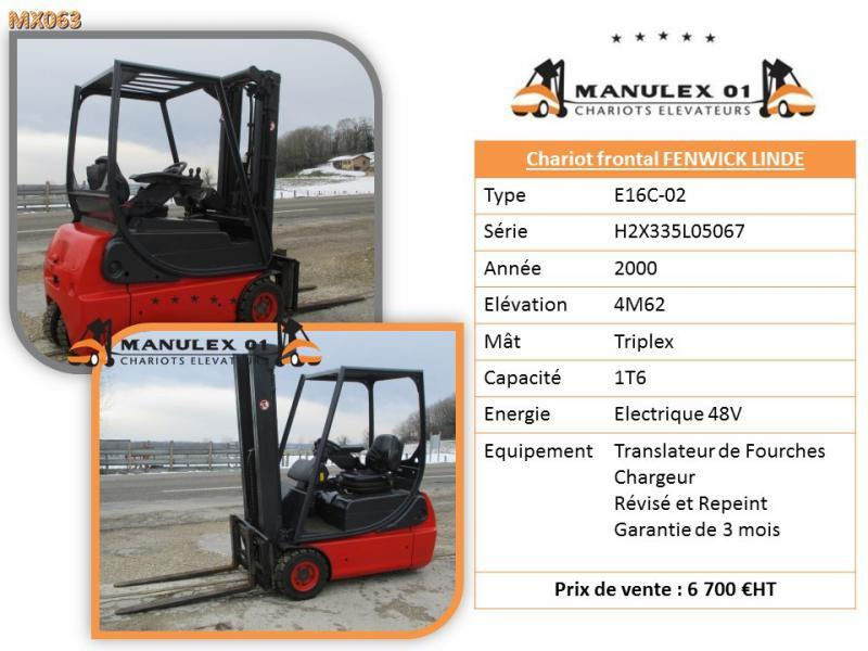 Fenwick E16C-02 - Carretilla elevadora eléctrica: foto 4 Fenwick E16C-02 - Carretilla elevadora eléctrica: foto 4