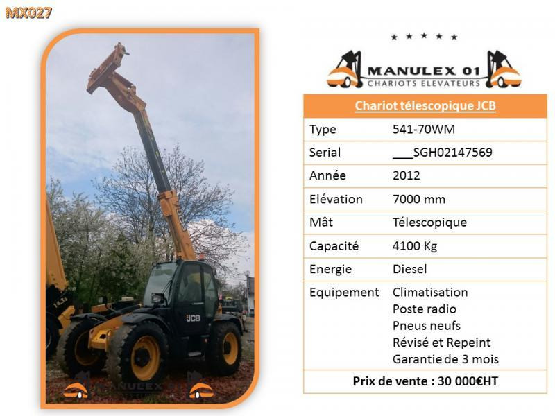 JCB 541-70WM - Manipulador telescópico: foto 4 JCB 541-70WM - Manipulador telescópico: foto 4
