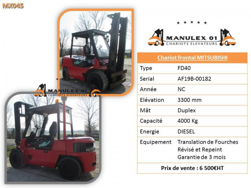 Mitsubishi FD40 - Carretilla elevadora: foto 4 Mitsubishi FD40 - Carretilla elevadora: foto 4