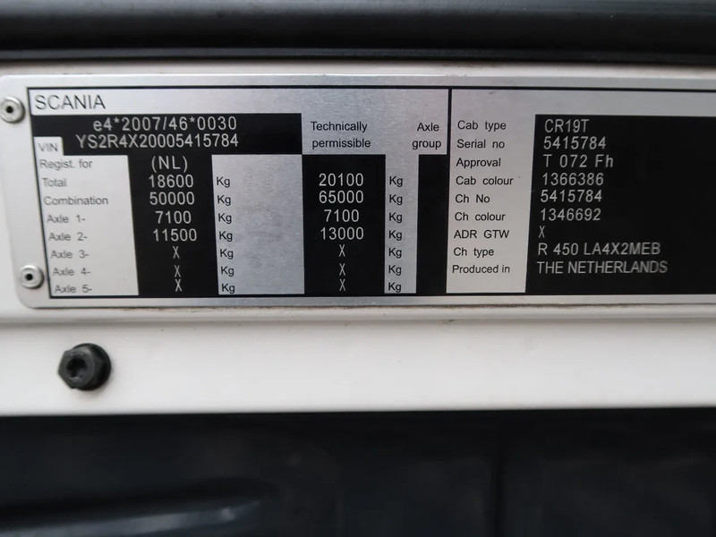 Cabeza tractora Scania R450 Topline, Euro 6, Aut, 2 Tanks, TUV, NL Truck TOP!: foto 19 Cabeza tractora Scania R450 Topline, Euro 6, Aut, 2 Tanks, TUV, NL Truck TOP!: foto 19