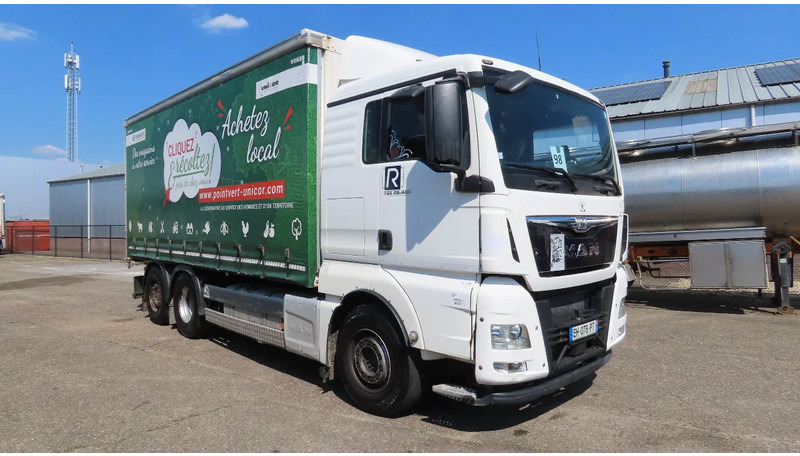 MAN TGX 18.480 446577 KM! RETARDER+ liftaxel + moving axel - Camión lona: foto 1 MAN TGX 18.480 446577 KM! RETARDER+ liftaxel + moving axel - Camión lona: foto 1