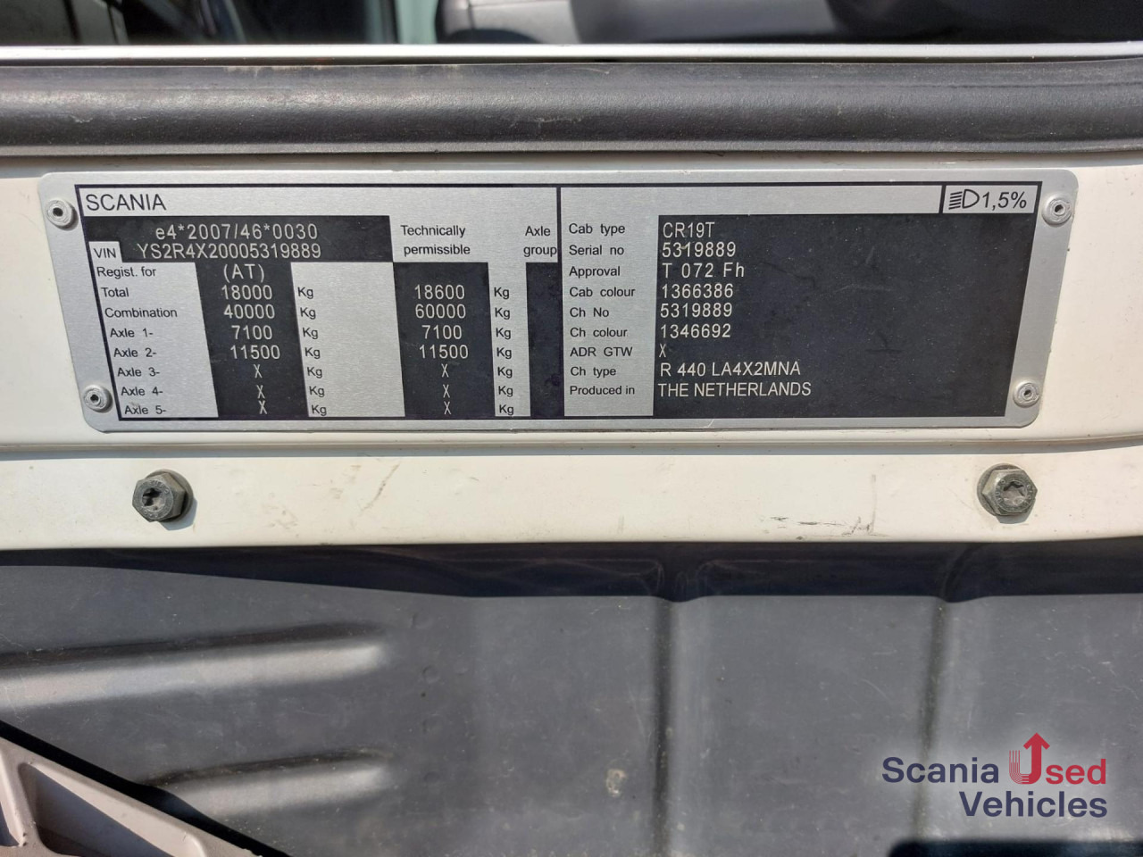 SCANIA R 440 LA4x2MNA E6 Topline - Cabeza tractora: foto 5 SCANIA R 440 LA4x2MNA E6 Topline - Cabeza tractora: foto 5