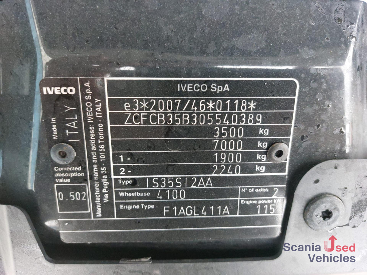 IVECO 35 C 16 Koffer Ladebordwand - Furgoneta caja cerrada: foto 4 IVECO 35 C 16 Koffer Ladebordwand - Furgoneta caja cerrada: foto 4