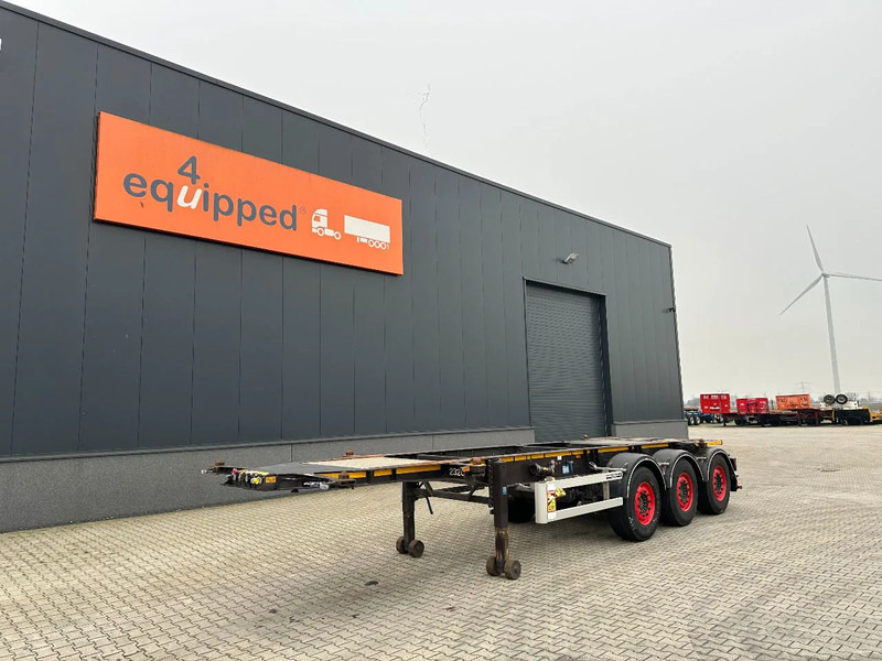 Burg 20FT ADR (EX/II, EX/III, FL, AT) Chassis, Leergewicht : 3.690kg, SAF INTRADISC, 2x Liftachse, NL-Chassis, APK/ADR: 04-2025 - Semirremolque portacontenedore/ Intercambiable: foto 1 Burg 20FT ADR (EX/II, EX/III, FL, AT) Chassis, Leergewicht : 3.690kg, SAF INTRADISC, 2x Liftachse, NL-Chassis, APK/ADR: 04-2025 - Semirremolque portacontenedore/ Intercambiable: foto 1
