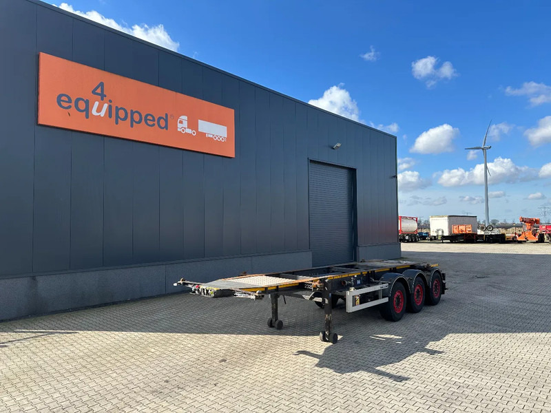 Burg 20FT ADR (EX/II, EX/III, FL, AT), Leergewicht : 3.690kg, SAF INTRADISC, 2x Liftachse, NL-Chassis, APK/ADR: 08-2025 - Semirremolque portacontenedore/ Intercambiable: foto 1 Burg 20FT ADR (EX/II, EX/III, FL, AT), Leergewicht : 3.690kg, SAF INTRADISC, 2x Liftachse, NL-Chassis, APK/ADR: 08-2025 - Semirremolque portacontenedore/ Intercambiable: foto 1