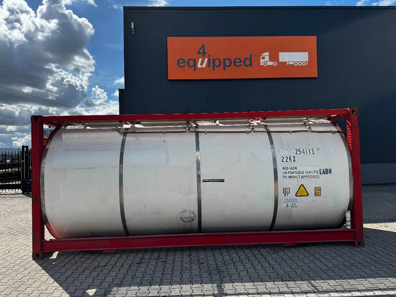 CIMC 20FT ISO, 25.050L / 1-COMP / 3 BAFFELS / T12 / 22K2 / 4 manholes / ADR valid until 11/2026 - Contenedor cisterna: foto 2 CIMC 20FT ISO, 25.050L / 1-COMP / 3 BAFFELS / T12 / 22K2 / 4 manholes / ADR valid until 11/2026 - Contenedor cisterna: foto 2