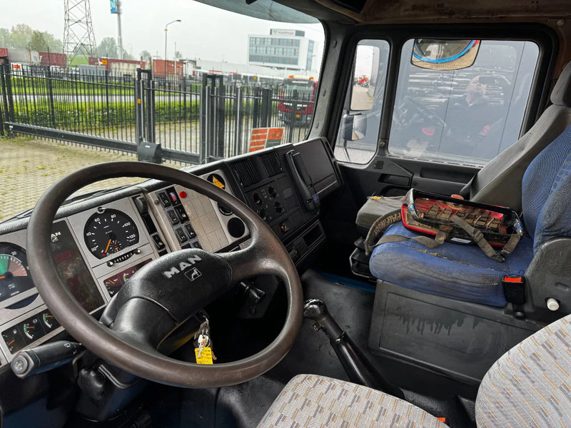 Camión multibasculante, Camión grúa MAN FE 410A, 6x4, EURO 2, Palfinger PK17000 Crane + VDL HOOK, full spring, manual gearbox, MOT 9/2025: foto 20