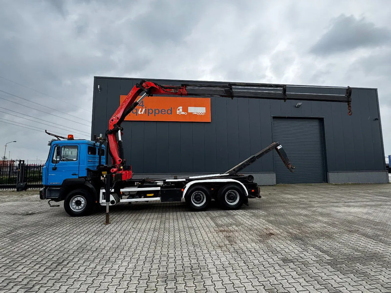 MAN FE 410A, 6x4, EURO 2, Palfinger PK17000 Crane + VDL HOOK, full spring, manual gearbox, MOT 9/2025 - Camión multibasculante, Camión grúa: foto 2 MAN FE 410A, 6x4, EURO 2, Palfinger PK17000 Crane + VDL HOOK, full spring, manual gearbox, MOT 9/2025 - Camión multibasculante, Camión grúa: foto 2