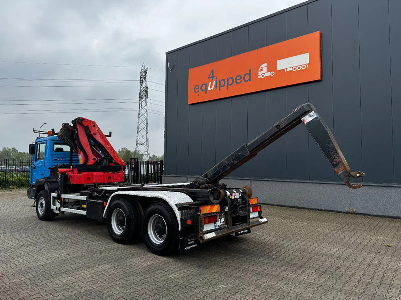 Camión multibasculante, Camión grúa MAN FE 410A, 6x4, EURO 2, Palfinger PK17000 Crane + VDL HOOK, full spring, manual gearbox, MOT 9/2025: foto 7