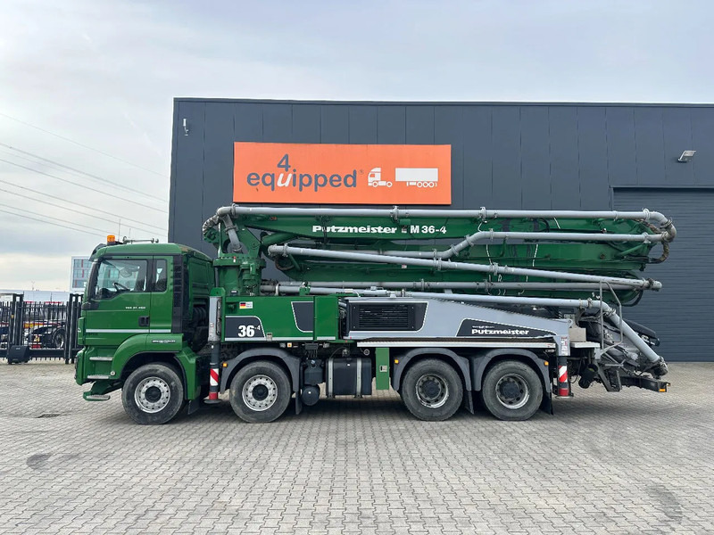 MAN TGS 37.460 8x4, Putzmeister 36-4.160 m3/hr, ERGONIC, very clean hopper, 1 driver machine, full history av., 564 working hrs only - Camión bomba de hormigón: foto 5 MAN TGS 37.460 8x4, Putzmeister 36-4.160 m3/hr, ERGONIC, very clean hopper, 1 driver machine, full history av., 564 working hrs only - Camión bomba de hormigón: foto 5
