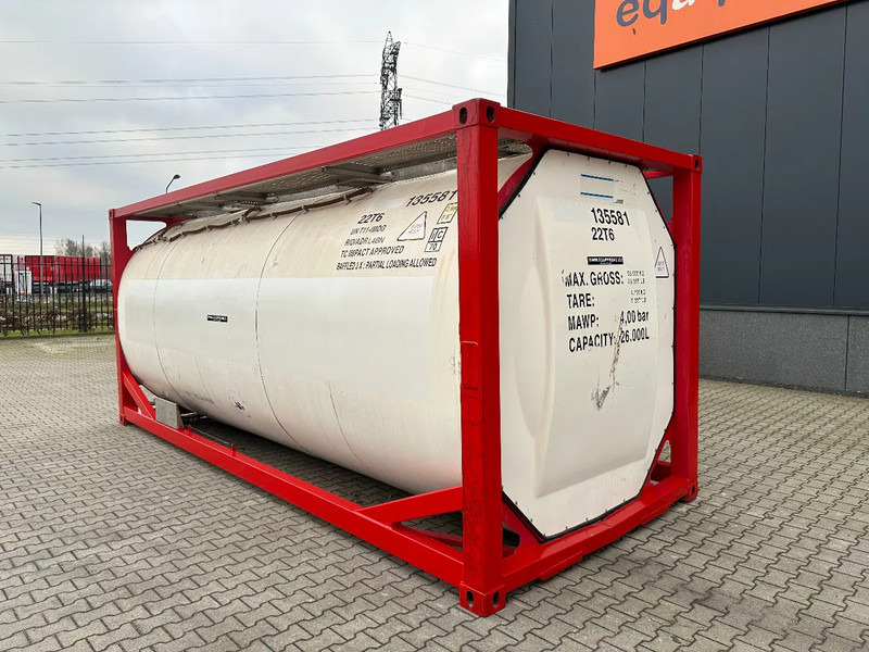 SINGAMAS 20FT ISO, 26.000L/1-COMP/3 BAFFELS/3 manholes, 5Y: 07-2027, L4BN, T11 - Tanque de almacenamiento: foto 3 SINGAMAS 20FT ISO, 26.000L/1-COMP/3 BAFFELS/3 manholes, 5Y: 07-2027, L4BN, T11 - Tanque de almacenamiento: foto 3