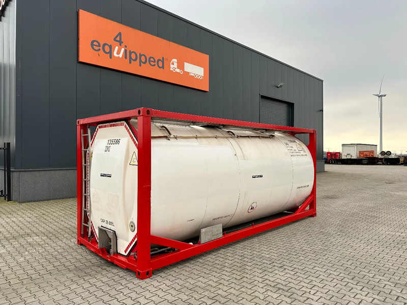 SINGAMAS 20FT ISO, 26.000L/1-COMP/3 BAFFELS/3 manholes, 5Y: 07-2027, L4BN, T11 - Tanque de almacenamiento: foto 1 SINGAMAS 20FT ISO, 26.000L/1-COMP/3 BAFFELS/3 manholes, 5Y: 07-2027, L4BN, T11 - Tanque de almacenamiento: foto 1