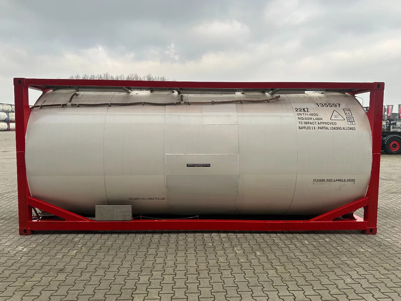 SINGAMAS 20FT ISO, 26.000L/1-COMP/3 BAFFELS/3 manholes, 5Y: 08-2027, L4BN, T11 - Tanque de almacenamiento: foto 3 SINGAMAS 20FT ISO, 26.000L/1-COMP/3 BAFFELS/3 manholes, 5Y: 08-2027, L4BN, T11 - Tanque de almacenamiento: foto 3