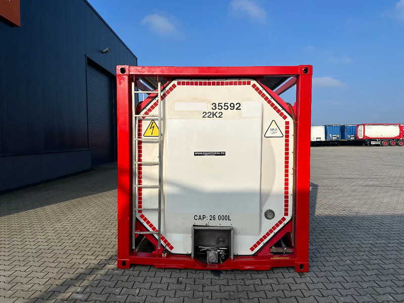 SINGAMAS 20FT ISO, 26.000L/1-COMP/3 BAFFELS/3 manholes, 5Y: 08-2027, L4BN, T11 - Tanque de almacenamiento: foto 5 SINGAMAS 20FT ISO, 26.000L/1-COMP/3 BAFFELS/3 manholes, 5Y: 08-2027, L4BN, T11 - Tanque de almacenamiento: foto 5