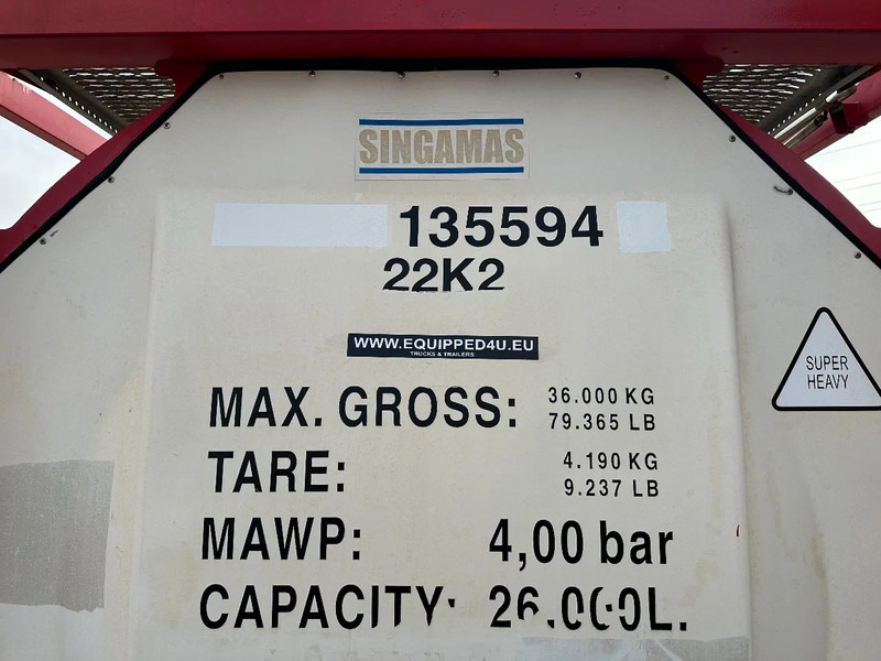 Leasing para SINGAMAS 20FT ISO, 26.000L/1-COMP/3 BAFFELS/3 manholes, 5Y: 08-2027, L4BN, T11 SINGAMAS 20FT ISO, 26.000L/1-COMP/3 BAFFELS/3 manholes, 5Y: 08-2027, L4BN, T11: foto 15
