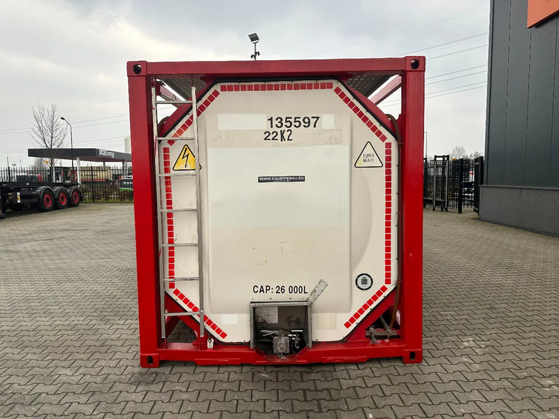 SINGAMAS 20FT ISO, 26.000L/1-COMP/3 BAFFELS/3 manholes, 5Y: 08-2027, L4BN, T11 - Tanque de almacenamiento: foto 5 SINGAMAS 20FT ISO, 26.000L/1-COMP/3 BAFFELS/3 manholes, 5Y: 08-2027, L4BN, T11 - Tanque de almacenamiento: foto 5