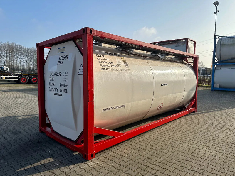 SINGAMAS 20FT ISO, 26.000L/1-COMP/3 BAFFELS/3 manholes, 5Y: 08-2027, L4BN, T11 - Tanque de almacenamiento: foto 3 SINGAMAS 20FT ISO, 26.000L/1-COMP/3 BAFFELS/3 manholes, 5Y: 08-2027, L4BN, T11 - Tanque de almacenamiento: foto 3