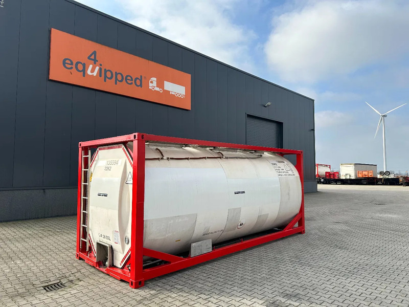 SINGAMAS 20FT ISO, 26.000L/1-COMP/3 BAFFELS/3 manholes, 5Y: 08-2027, L4BN, T11 - Tanque de almacenamiento: foto 1 SINGAMAS 20FT ISO, 26.000L/1-COMP/3 BAFFELS/3 manholes, 5Y: 08-2027, L4BN, T11 - Tanque de almacenamiento: foto 1