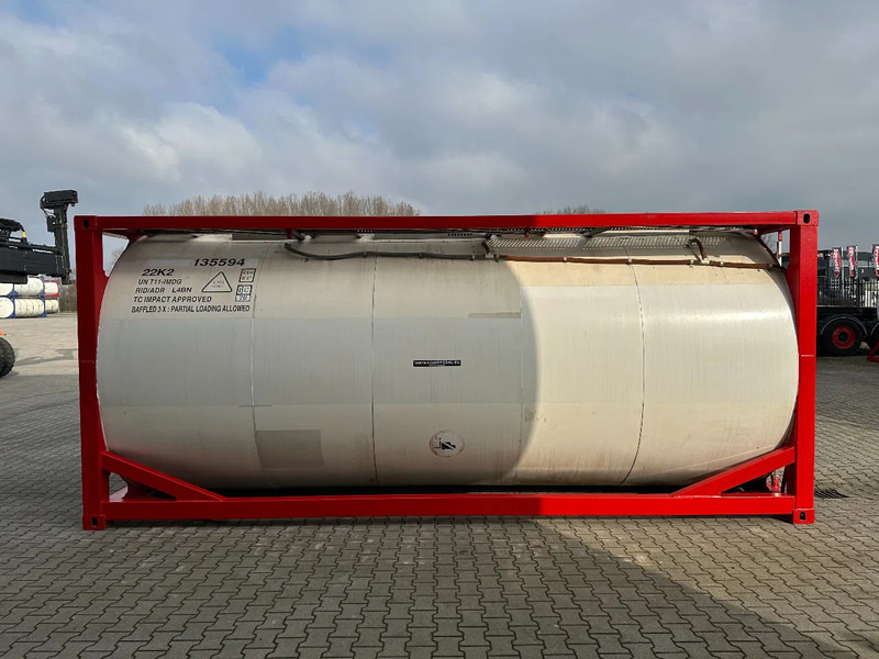 SINGAMAS 20FT ISO, 26.000L/1-COMP/3 BAFFELS/3 manholes, 5Y: 08-2027, L4BN, T11 - Tanque de almacenamiento: foto 3 SINGAMAS 20FT ISO, 26.000L/1-COMP/3 BAFFELS/3 manholes, 5Y: 08-2027, L4BN, T11 - Tanque de almacenamiento: foto 3