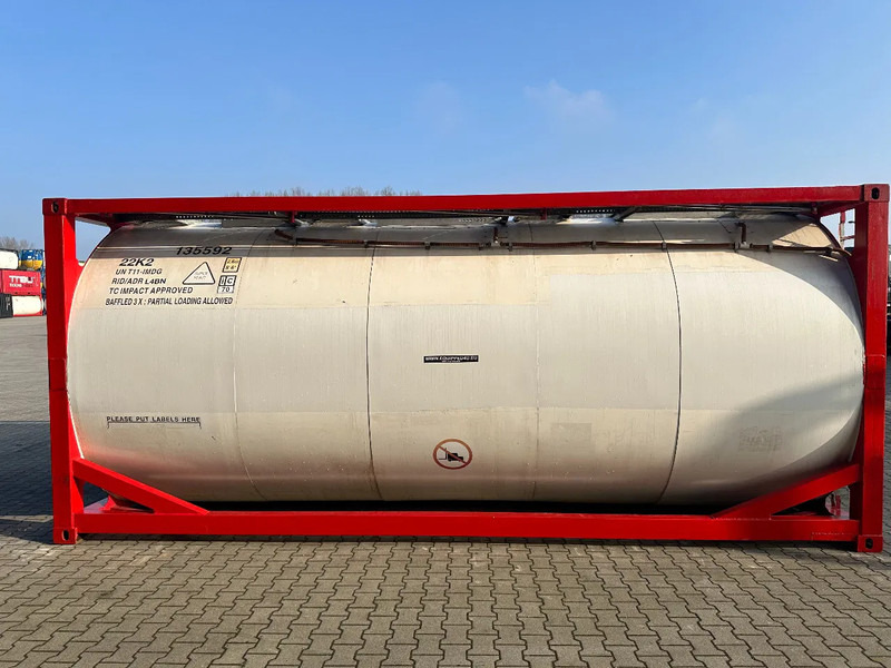 SINGAMAS 20FT ISO, 26.000L/1-COMP/3 BAFFELS/3 manholes, 5Y: 08-2027, L4BN, T11 - Tanque de almacenamiento: foto 2 SINGAMAS 20FT ISO, 26.000L/1-COMP/3 BAFFELS/3 manholes, 5Y: 08-2027, L4BN, T11 - Tanque de almacenamiento: foto 2