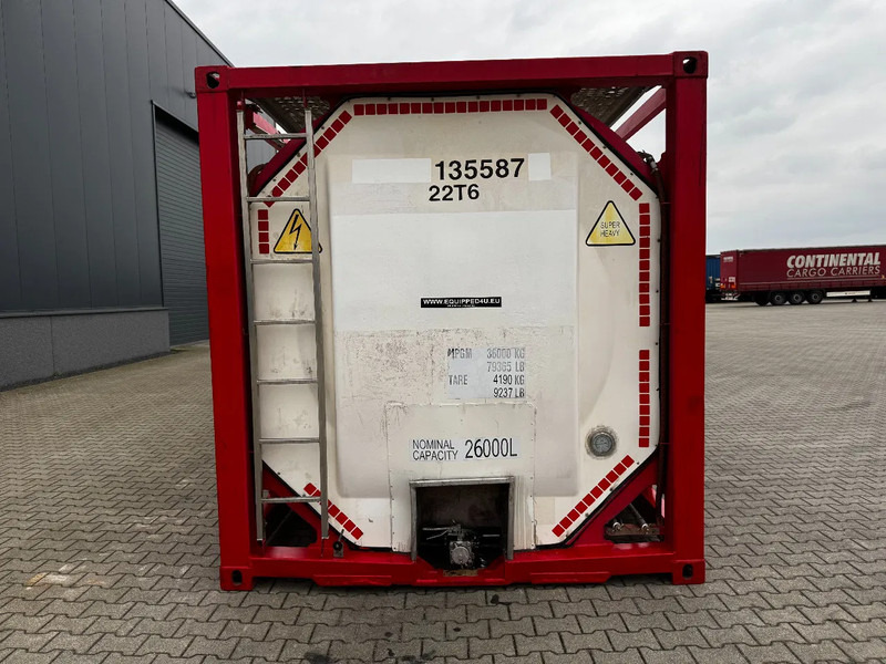 SINGAMAS 20FT ISO, 26.000L/1-COMP/3 BAFFELS/3 manholes, 5Y: 08-2027, L4BN, T11 - Tanque de almacenamiento: foto 5 SINGAMAS 20FT ISO, 26.000L/1-COMP/3 BAFFELS/3 manholes, 5Y: 08-2027, L4BN, T11 - Tanque de almacenamiento: foto 5