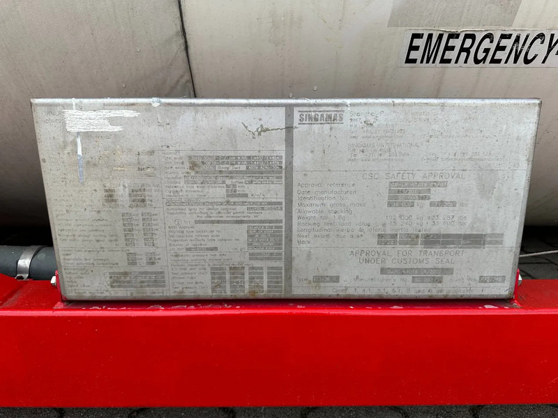 Leasing para SINGAMAS 20FT ISO, 26.000L/1-COMP/3 BAFFELS/3 manholes, 5Y: 08-2027, L4BN, T11 SINGAMAS 20FT ISO, 26.000L/1-COMP/3 BAFFELS/3 manholes, 5Y: 08-2027, L4BN, T11: foto 12