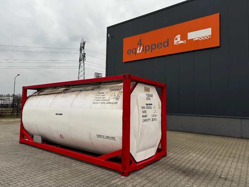 SINGAMAS 20FT ISO, 26.000L/1-COMP/3 BAFFELS/3 manholes, 5Y: 08-2027, L4BN, T11 - Tanque de almacenamiento: foto 3 SINGAMAS 20FT ISO, 26.000L/1-COMP/3 BAFFELS/3 manholes, 5Y: 08-2027, L4BN, T11 - Tanque de almacenamiento: foto 3