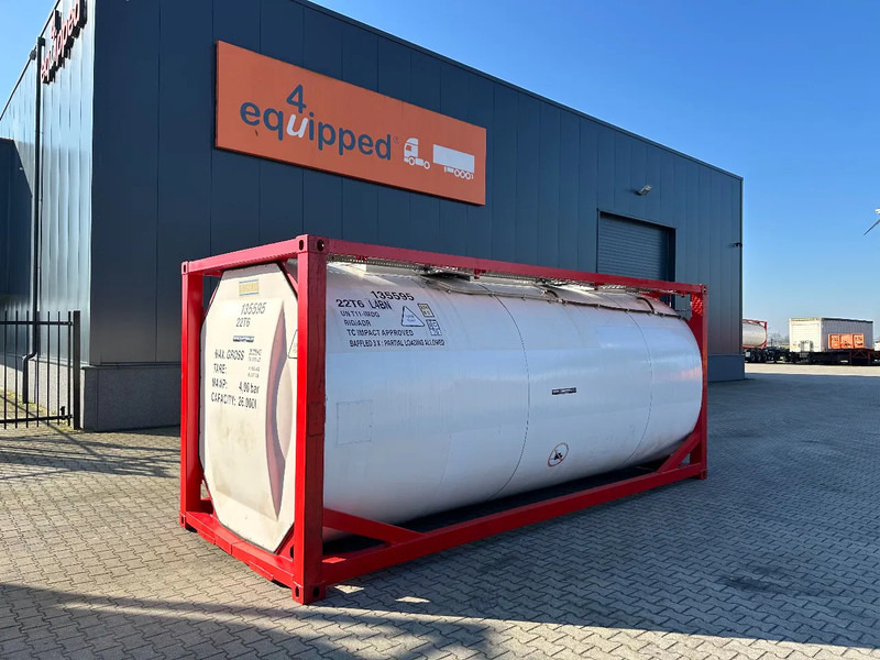 SINGAMAS 20FT ISO, 26.000L/1-COMP/3 BAFFELS/3 manholes, 5Y inspection: 06/2027, L4BN - Tanque de almacenamiento: foto 1 SINGAMAS 20FT ISO, 26.000L/1-COMP/3 BAFFELS/3 manholes, 5Y inspection: 06/2027, L4BN - Tanque de almacenamiento: foto 1