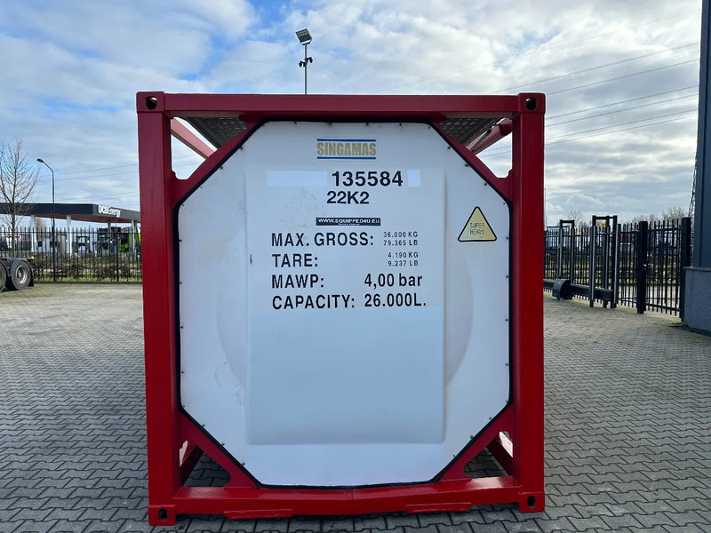 SINGAMAS 20FT ISO, 26.000L/1-COMP/3 BAFFELS/3 manholes, ADR inspectio valid till: 07/2025 - Tanque de almacenamiento: foto 5 SINGAMAS 20FT ISO, 26.000L/1-COMP/3 BAFFELS/3 manholes, ADR inspectio valid till: 07/2025 - Tanque de almacenamiento: foto 5