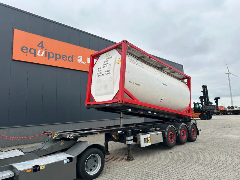 Van Hool 20FT Tipping-chassis, ADR (EX/II, EX/III, FL, AT, OX), SAF, 2 liftaxles - Semirremolque portacontenedore/ Intercambiable: foto 1 Van Hool 20FT Tipping-chassis, ADR (EX/II, EX/III, FL, AT, OX), SAF, 2 liftaxles - Semirremolque portacontenedore/ Intercambiable: foto 1