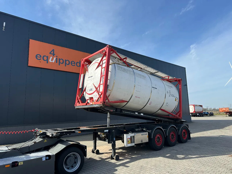Van Hool 20FT Tipping-chassis, ADR (EX/II, EX/III, FL, AT), SAF, 2 liftaxles, APK/ADR: 10-2025 - Semirremolque portacontenedore/ Intercambiable: foto 1 Van Hool 20FT Tipping-chassis, ADR (EX/II, EX/III, FL, AT), SAF, 2 liftaxles, APK/ADR: 10-2025 - Semirremolque portacontenedore/ Intercambiable: foto 1
