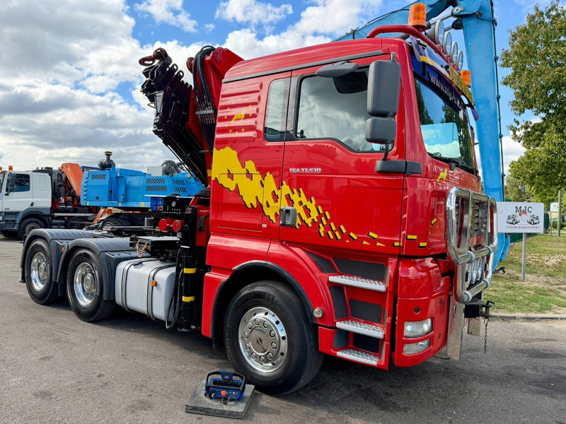 MAN TGA 33.530 6x4 - 90T ZSM + KRAN HMF 3720 K6 (17.3m) - RETARDER - MANUAL ZF - EURO 3 - 590.000km - ALCOA - BIG AXLES HUB REDUCTION - BE TRUCK - TOP CONDITION - Cabeza tractora: foto 1 MAN TGA 33.530 6x4 - 90T ZSM + KRAN HMF 3720 K6 (17.3m) - RETARDER - MANUAL ZF - EURO 3 - 590.000km - ALCOA - BIG AXLES HUB REDUCTION - BE TRUCK - TOP CONDITION - Cabeza tractora: foto 1
